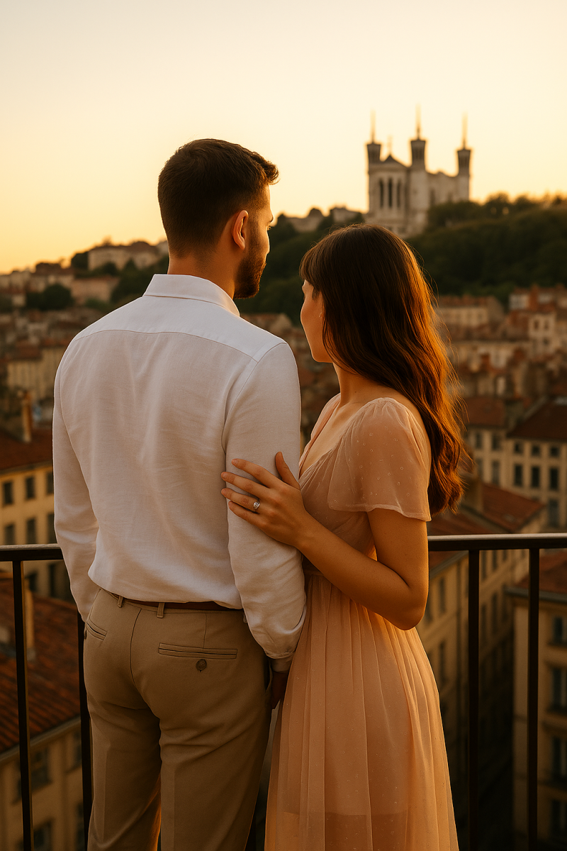 shooting-photo-fiancailles-couple-romantique-lyon-exterieur-lieu-symbolique