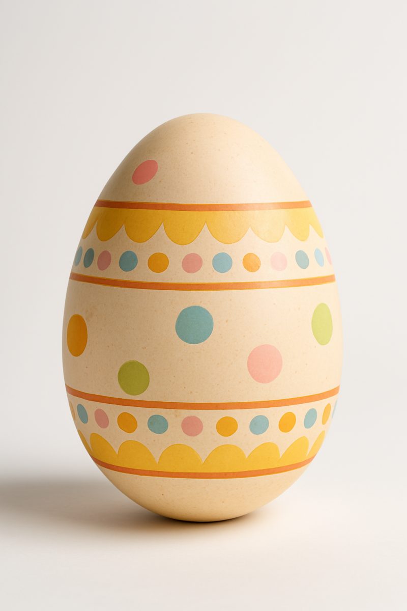Shooting photo bébé pour Pâques : décor printanier avec panier, œufs et tenue lapin près de saint-genis-laval